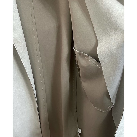 NWOT, T Tahari Women’s Taupe Faux Suede Size Small Long Coat - Picture 4 of 16